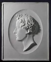 Profilporträt von John Everett Millais, ca. 1854